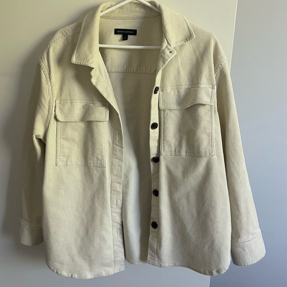 Banana Republic Cream Utility Jacket